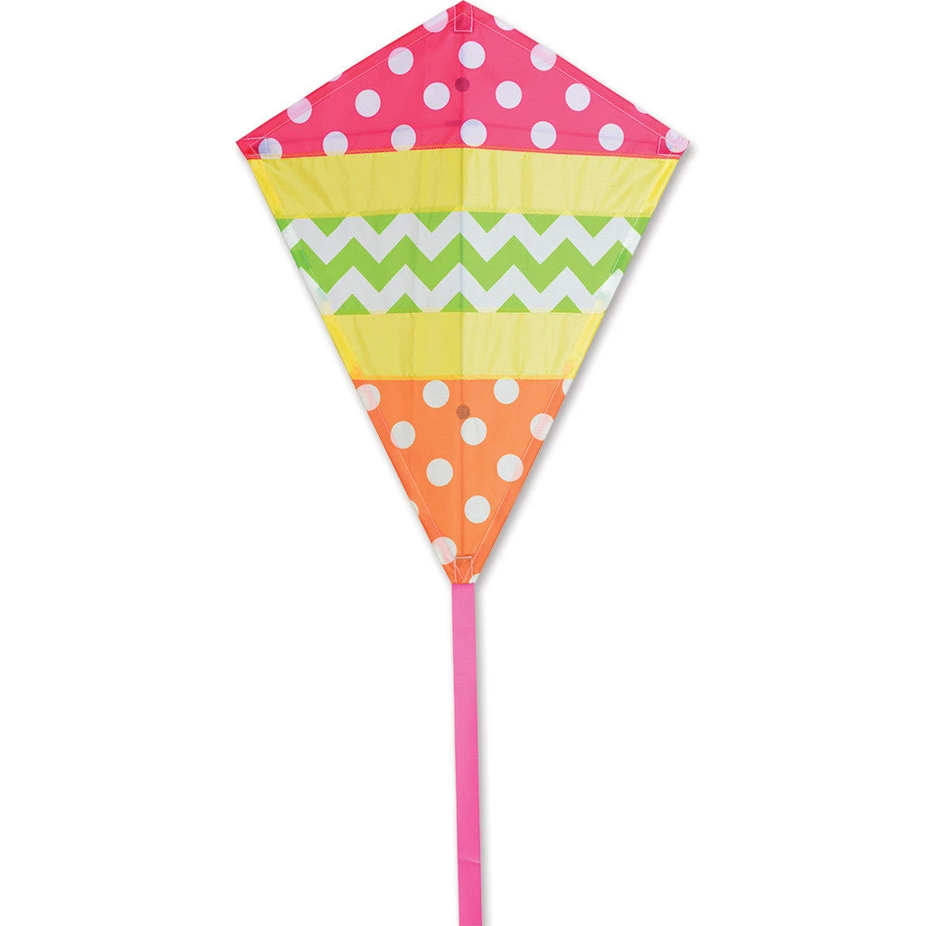 25 In. Diamond Kite - Cheerful 4 25 In. Diamond Kite - Cheerful - Image 2
