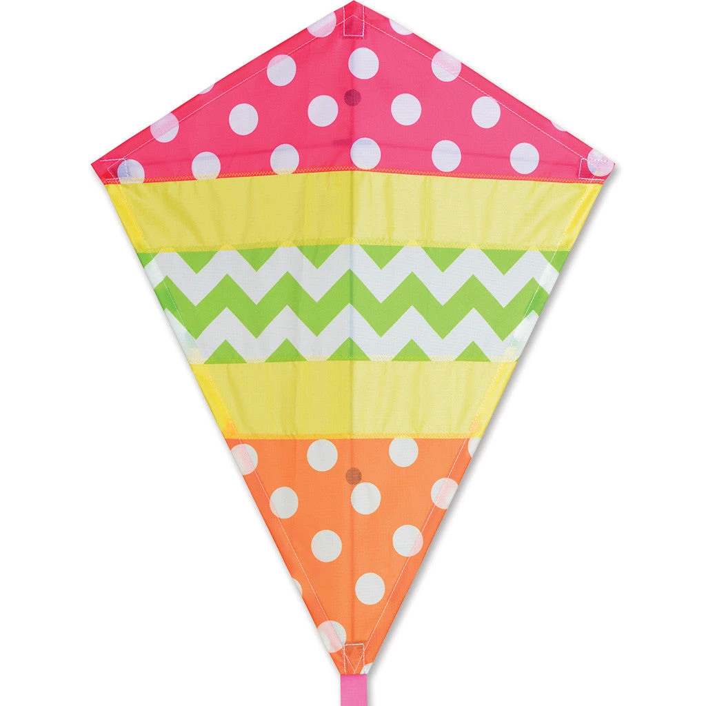 25 In. Diamond Kite - Cheerful 3 25 In. Diamond Kite - Cheerful