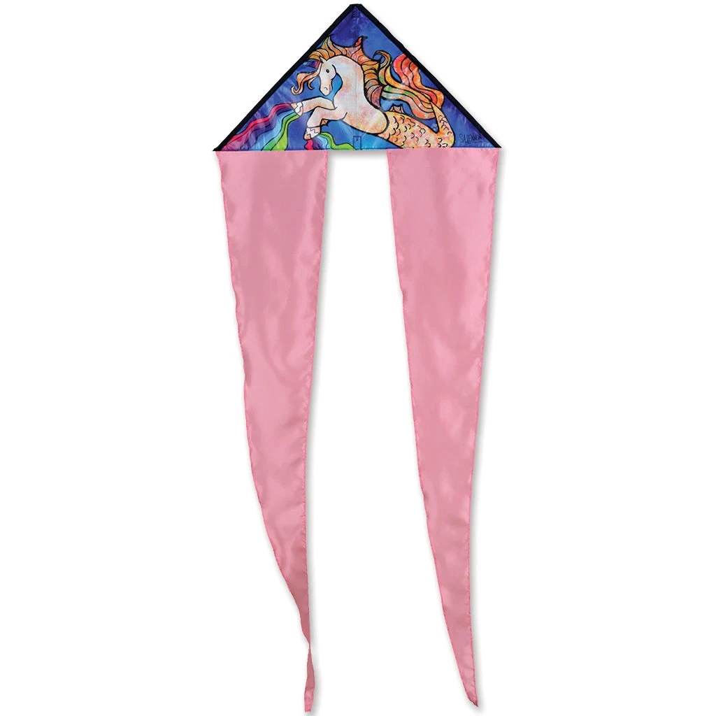 Zippy Flo-Tail Delta Kite - Mermaid Unicorn 4 Zippy Flo-Tail Delta Kite - Mermaid Unicorn - Image 2