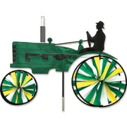 29 In. Old Tractor Spinner - Green
