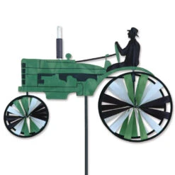 23 In. Old Tractor Spinner - Green