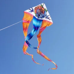 6.5 Ft. Flo-Tail Delta Kite - Tattoo 7 6.5 Ft. Flo-Tail Delta Kite - Tattoo -Kite And Flag Shop 33013p RoseTattoo 6ft FloTailDelta Location 1024