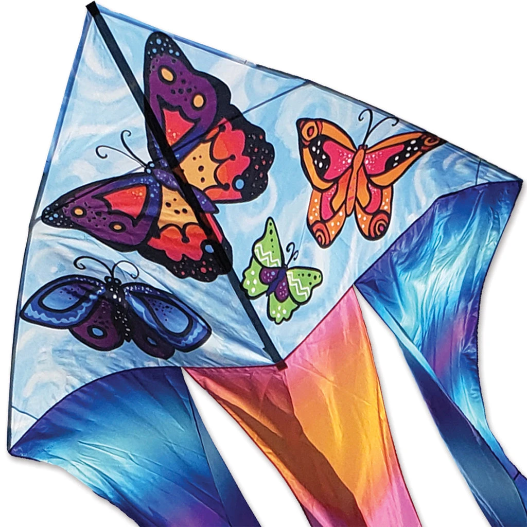6.5 Ft. Flo-Tail Delta Kite - Butterflies 3 6.5 Ft. Flo-Tail Delta Kite - Butterflies