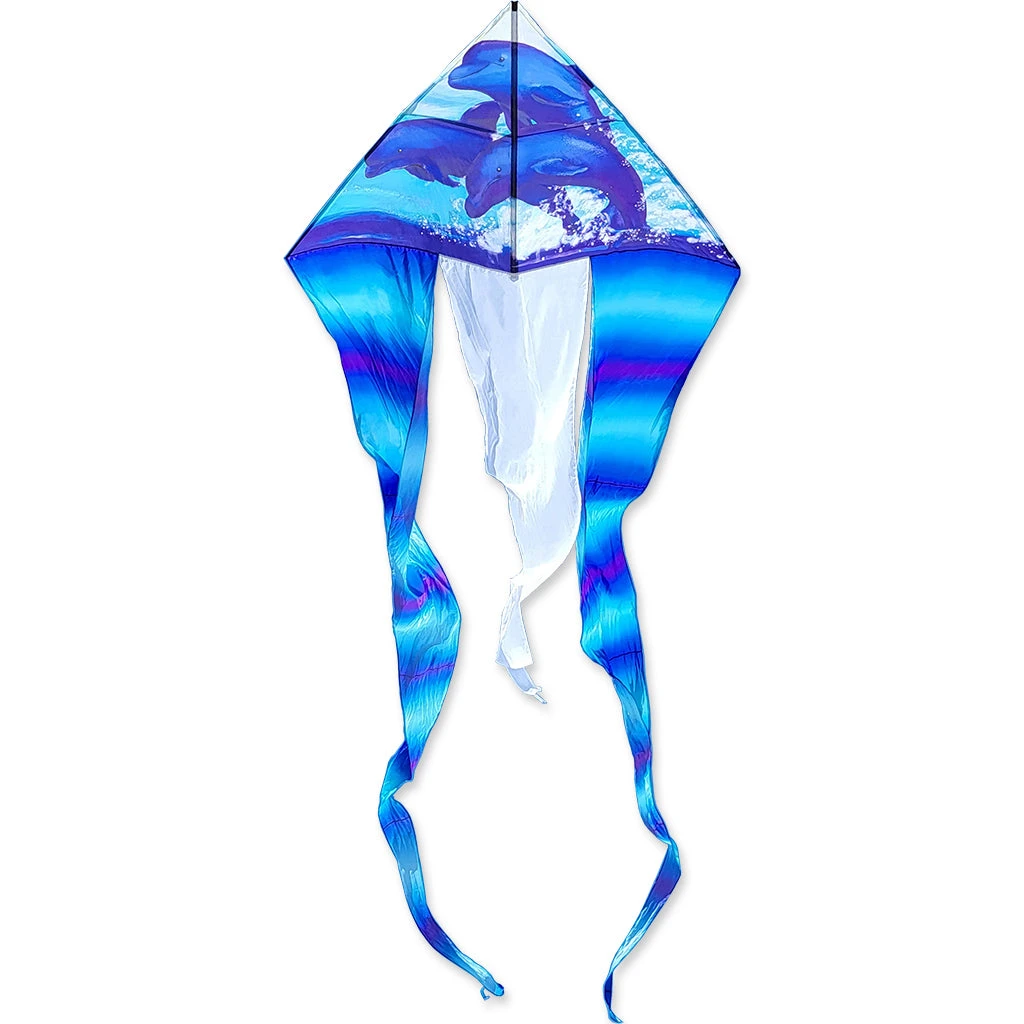 6.5 Ft. Flo-Tail Delta Kite - Dolphin 4 6.5 Ft. Flo-Tail Delta Kite - Dolphin - Image 2