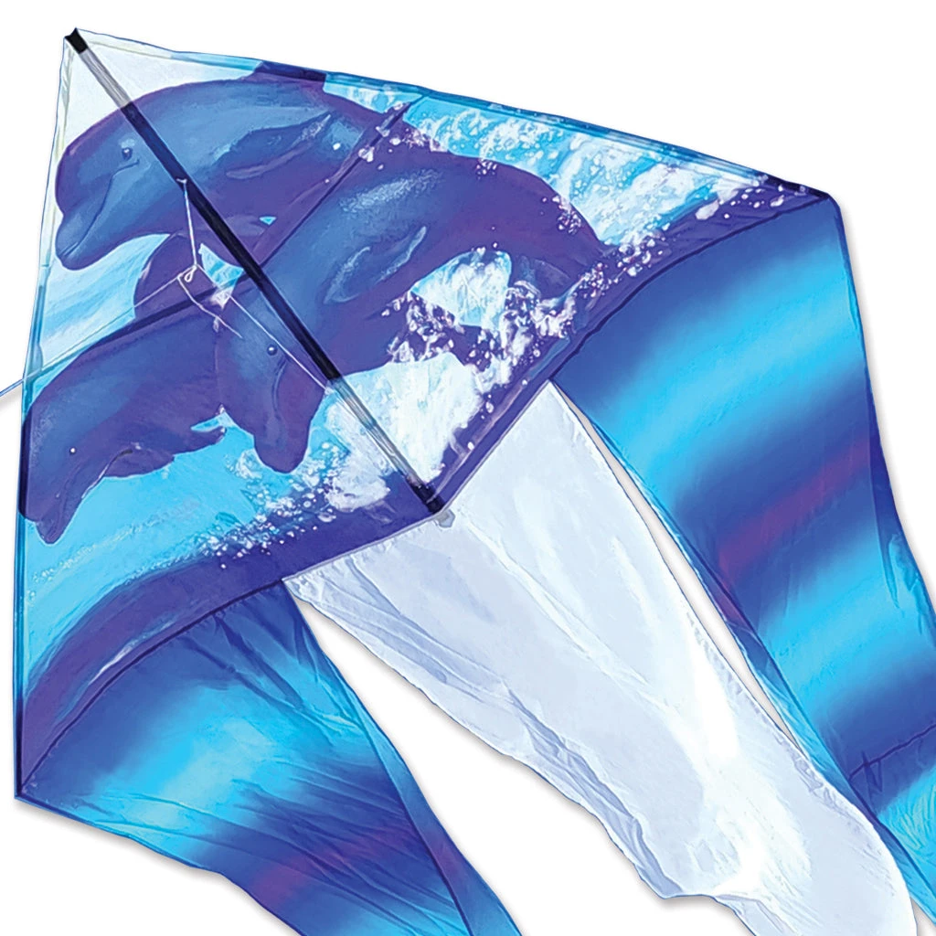 6.5 Ft. Flo-Tail Delta Kite - Dolphin 3 6.5 Ft. Flo-Tail Delta Kite - Dolphin