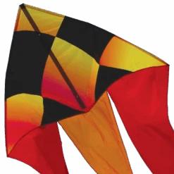 56 In. Flo-tail Delta Kite - Liquid Checks