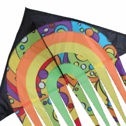 56 In. Stream Delta Kite - Rainbow Orbit