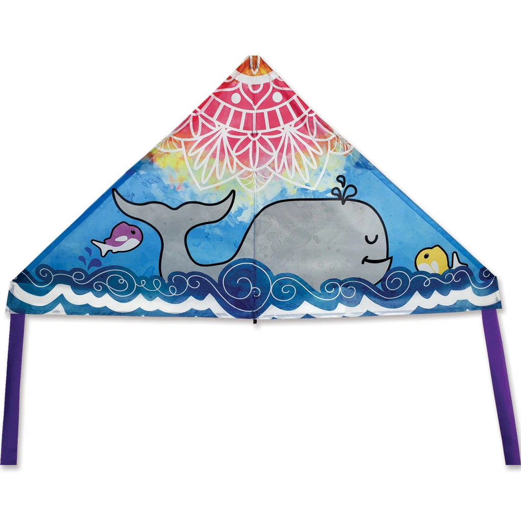 56 In. Delta Kite - Whale Mandala 3 56 In. Delta Kite - Whale Mandala