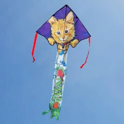 Large Easy Flyer Kite - Kitten On A Fence 7 Large Easy Flyer Kite - Kitten On A Fence -Kite And Flag Shop 44028p Kitten LG EZ Flying 1024
