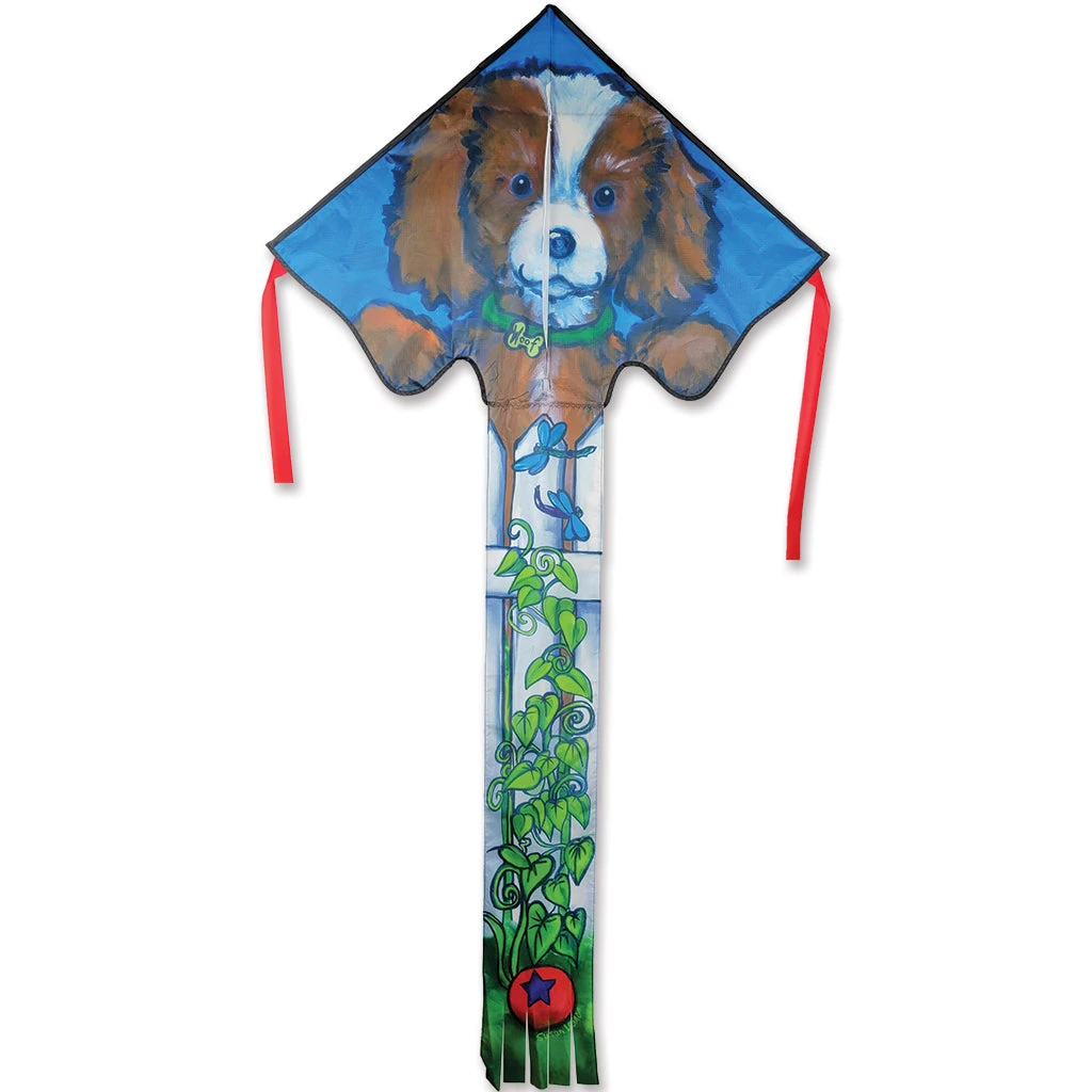Large Easy Flyer Kite - Puppy On A Fence 4 Large Easy Flyer Kite - Puppy On A Fence - Image 2