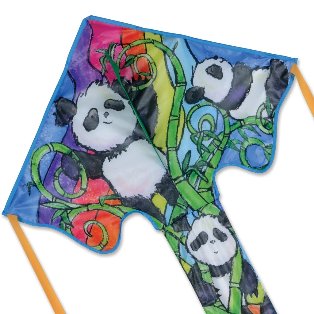 Large Easy Flyer Kite - Pandas 3 Large Easy Flyer Kite - Pandas