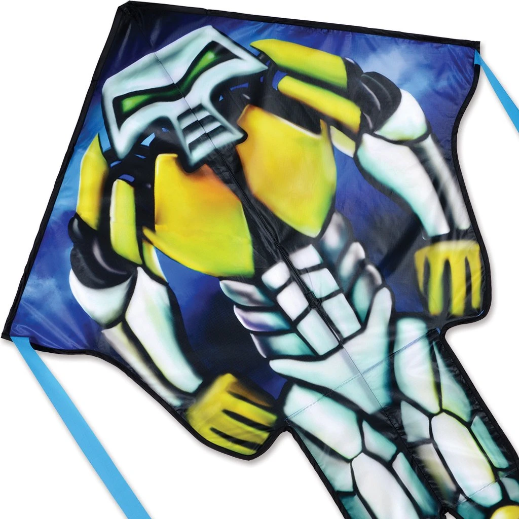 Large Easy Flyer Kite - Alien Robot 3 Large Easy Flyer Kite - Alien Robot