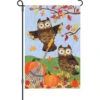 12 In. Flag- Autumn Owls 1 12 In. Flag- Autumn Owls -Kite And Flag Shop 51063g AutumnOwls