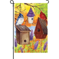 12 In. Flag - Fall Bird Gathering