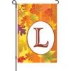 12 In. Fall Monogram Flag - L -Kite And Flag Shop 51415g L