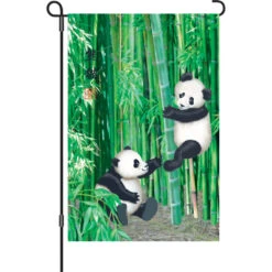 12 In. Flag - Playful Pandas