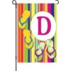 12 In. SummerMonogram Flag - D -Kite And Flag Shop 51444g D summer
