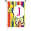 12 In. SummerMonogram Flag - J -Kite And Flag Shop 51449g J summer