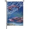 12 In. Flag - Ocean Blue Crab 1 12 In. Flag - Ocean Blue Crab -Kite And Flag Shop 51925p OceanBlueCrab