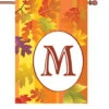 28 In. Fall Monogram Flag - M -Kite And Flag Shop 52416p M