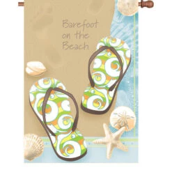 28 In. Flag - Barefoot On Beach