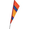 SoundWinds Fanion Recumbent Bike Flag - Orange 2 SoundWinds Fanion Recumbent Bike Flag - Orange -Kite And Flag Shop 53259p Fanion Orange With Pole 1024