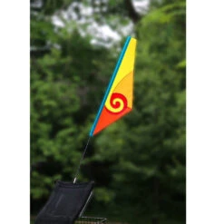 SoundWinds Spiral Recumbent Bike Flag - Yellow -Kite And Flag Shop 53341 5