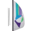 3.5 Ft. Recumbent Bike Feather Banner - Pastel Prizm 1 3.5 Ft. Recumbent Bike Feather Banner - Pastel Prizm -Kite And Flag Shop 53703p PastelPrizm bikepole 1024