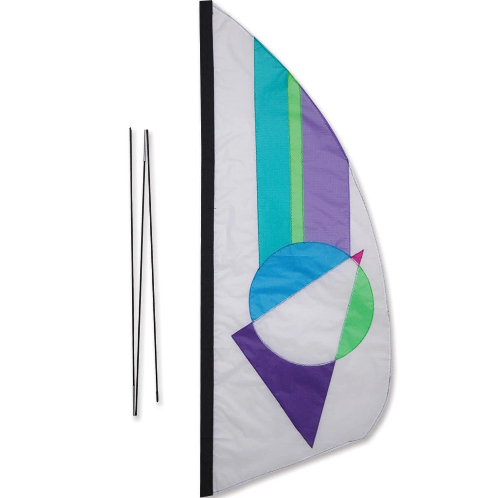 3.5 Ft. Recumbent Bike Feather Banner - Pastel Prizm 3 3.5 Ft. Recumbent Bike Feather Banner - Pastel Prizm