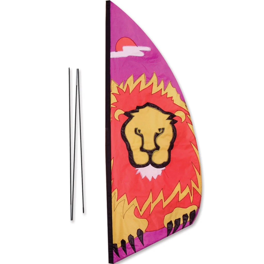 3.5 Ft. Recumbent Bike Feather Banner - Lion 3 3.5 Ft. Recumbent Bike Feather Banner - Lion