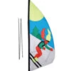 3.5 Ft. Recumbent Bike Feather Banner - Skier 1 3.5 Ft. Recumbent Bike Feather Banner - Skier -Kite And Flag Shop 53715p Skier bikepole 1024