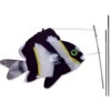 Swimming Fish Recumbent Bike Flag - Black & White 2 Swimming Fish Recumbent Bike Flag - Black & White -Kite And Flag Shop 53716p BlackAndWhite Bike 1024