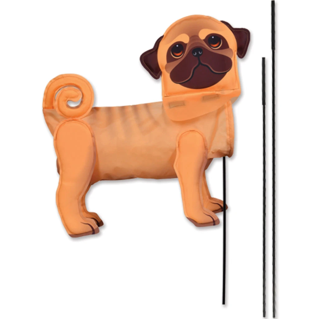 Windicator Recumbent Bike Flag - Pug 3 Windicator Recumbent Bike Flag - Pug