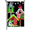 12 In. Flag - Christmas Birdhouses