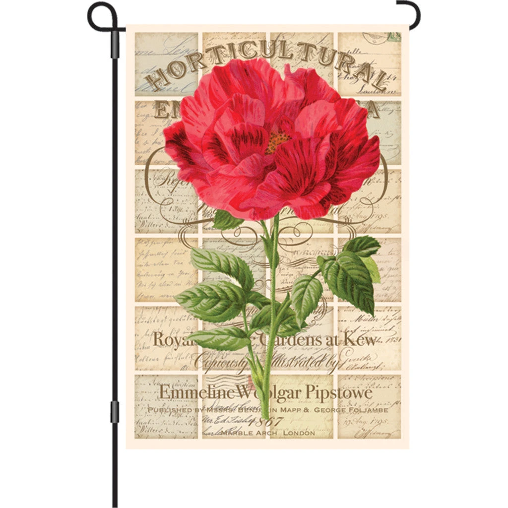 12 In. Flag - Love Letter Rose 3 12 In. Flag - Love Letter Rose