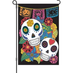 12 In. Flag - Sugar Skulls