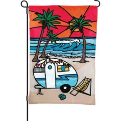 12 In. Flag - Beach Camper