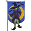 13 In. Enhanced Flag - Witchy Moon -Kite And Flag Shop 56311p WitchyMoon AppliqueFlag 1024