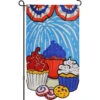 13 In. Enhanced Flag - Patriotic Cupcake 2 13 In. Enhanced Flag - Patriotic Cupcake -Kite And Flag Shop 56338p PatrioticCupcake AppliqueFlag 1024