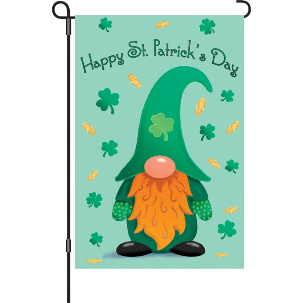 12 In. Flag - St. Patrick's Day Gnome 3 12 In. Flag - St. Patrick's Day Gnome