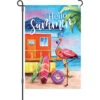 12 In. Flag - Flamingo Beach 1 12 In. Flag - Flamingo Beach -Kite And Flag Shop 56365p FlamingoBeach Garden 1024