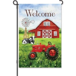 12 In. Flag - Welcome Farm