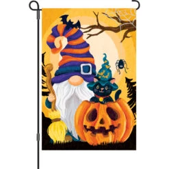 12 In. Flag - Halloween Gnome