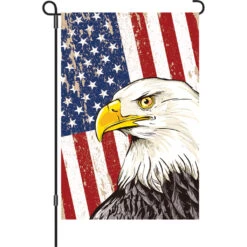 12 In. Flag - USA Eagle