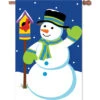 Applique Flag - Snowman 1 Applique Flag - Snowman -Kite And Flag Shop 57014