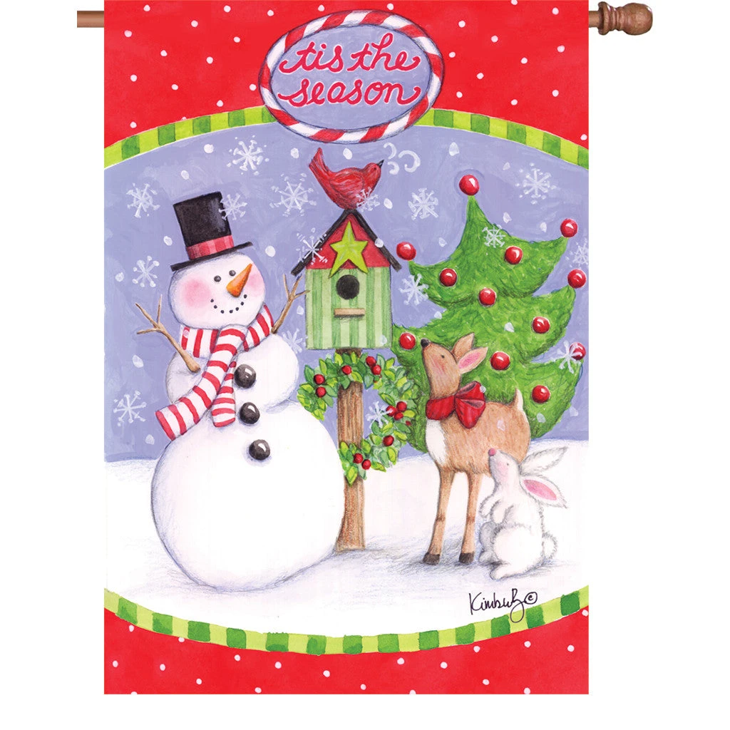 28 In. Flag - Festive Friends 3 28 In. Flag - Festive Friends