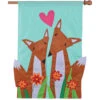 Applique Flag - Foxy Pair -Kite And Flag Shop 57106