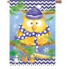 28 In. Flag - Winter Owl -Kite And Flag Shop 57118g WinterOwl