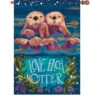 28 In. Flag - Sea Otters 1 28 In. Flag - Sea Otters -Kite And Flag Shop 57346p SeaOtters 1024
