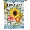 28 In. Flag - Welcome Flowers 1 28 In. Flag - Welcome Flowers -Kite And Flag Shop 57363p WelcomeFlowers House 1024